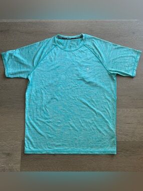 Spyder Aqua Heathered Short-Sleeve Performance Shirt | Size M